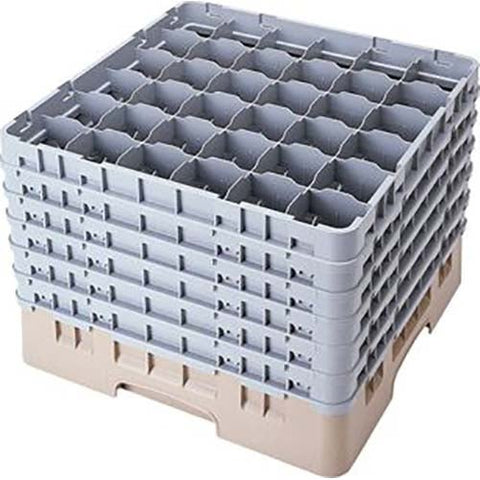 Cambro Camrack Polypropylene Teal Full Size 36 Compartment Glass Rack, 12 5/8 inch -- 2 per case.