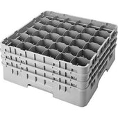 Cambro Camrack Polypropylene Teal Full Size 36 Compartment Glass Rack, 7 3/4 inch -- 3 per case.