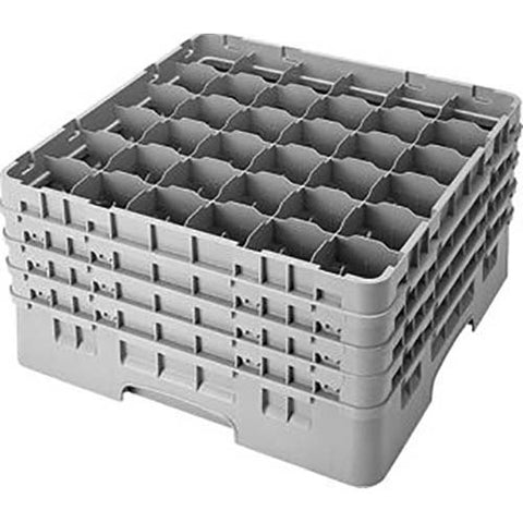 Cambro Camrack Polypropylene Beige Full Size 36 Compartment Glass Rack, 8 1/2 inch -- 2 per case.