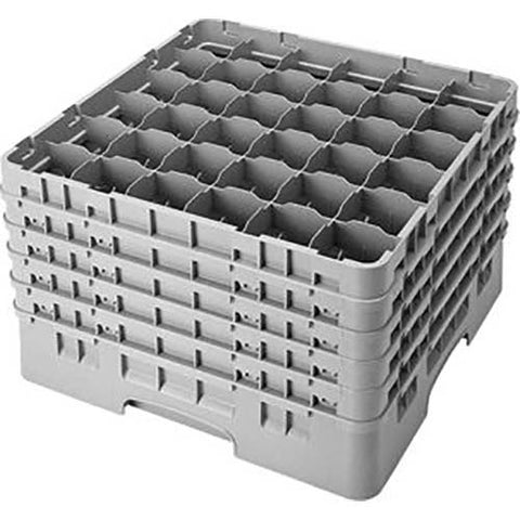 Cambro Camrack Polypropylene Rose Red Full Size 36 Compartment Glass Rack, 10 1/8 inch -- 2 per case.