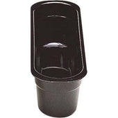 Cambro Poly Cambox Black Cutlery Insert Box, 14 3/16 x 4 7/16 x 4 1/8 inch -- 12 per case.