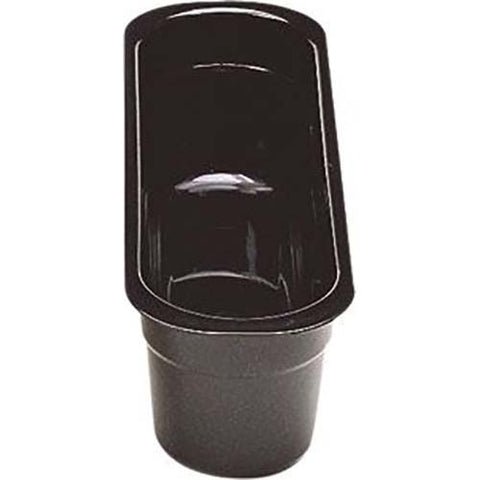 Cambro Poly Cambox Black Cutlery Insert Box, 14 3/16 x 4 7/16 x 4 1/8 inch -- 12 per case.