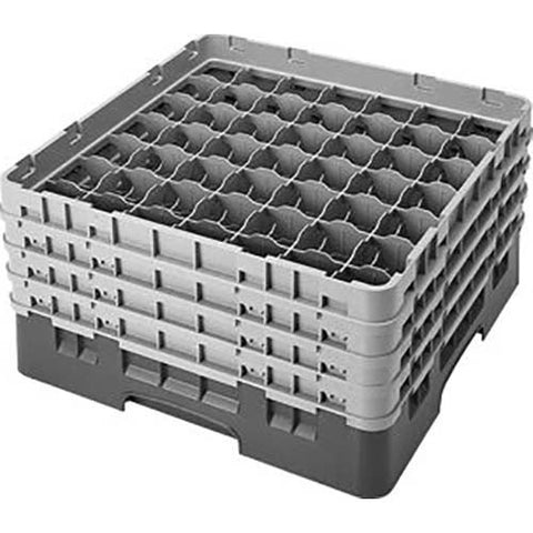 Cambro Camrack Polypropylene Beige Full Size 49 Compartment Glass Rack, 8 1/2 inch -- 2 per case.