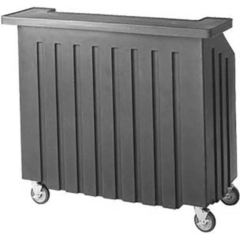 Cambro Black Standard Style Economy Small Portable Beverage Bar CamBar, 54 x 25 7/8 x 46 1/8 inch.