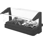 Cambro 6 Feet Navy Blue Buffet Bar with Sneeze Guard, 73 7/8 x 24 1/8 x 24 1/2 inch.