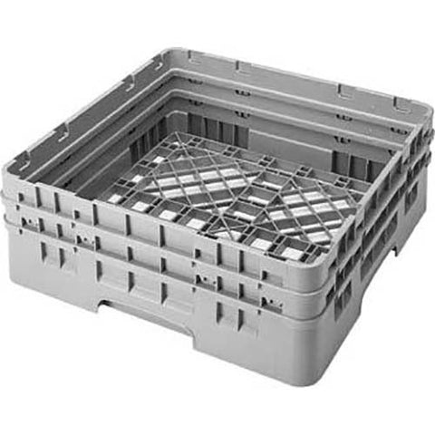 Cambro Camrack Polypropylene Beige Full Size with 2 Extender Base Rack, 19 3/4 x 19 3/4 x 7 1/4 inch -- 4 per case.