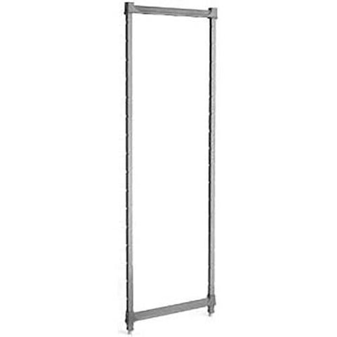 Cambro Brushed Graphite Basics Plus Stationary Post Kit, 18 x 64 inch.