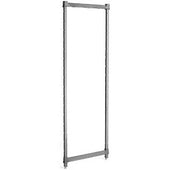 Cambro Brushed Graphite Basics Plus Stationary Post Kit, 18 x 84 inch.