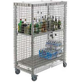 Cambro Security Cage Only for Mobile and Stationary, 26.75 x 50.25 x 61.5 inch.