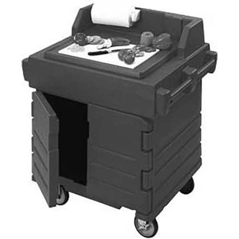 Cambro Polyethylene Granite Gray CamKiosk Work Station, 40 9/16 x 33 x 45 1/2 inch.