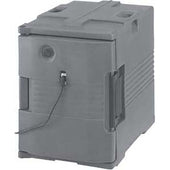 Cambro Dark Brown 110 Voltage Heated Pan Carrier Insulated Food Server, 18 1/8 x 24 7/9 x 26 3/8 inch.