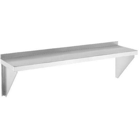 Channel Manufacturing Stainless Steel Solid Knock Down Wall Shelf, 60 x 12 inch.