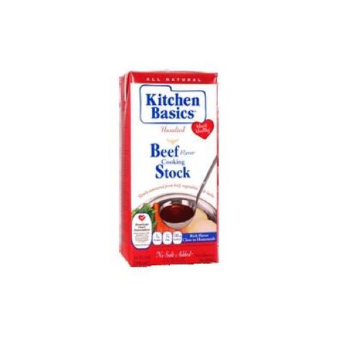 Kitchen Basics Unsalted Beef Stock, 32 Fluid Ounce -- 12 per case