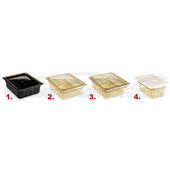 Amber 1/1 Size 12 3/4 inch X 20 7/8 inch Cover For H-Pans W/Handle -- 6 per case
