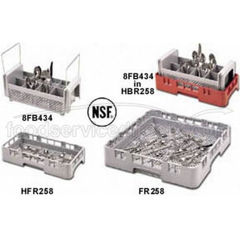 Soft Gray Full Flatware Rack, Gray, 20X20X4 -- 6 per case