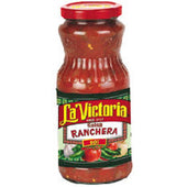 La Victoria Ranchero Hot Salsa, Retail, 24 Ounce -- 12 Case