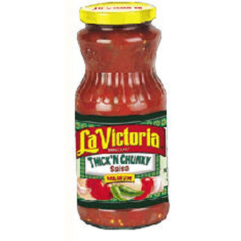 La Victoria Salsa, Thick & Chunky, Medium, Retail, 24 Ounce -- 12 Case