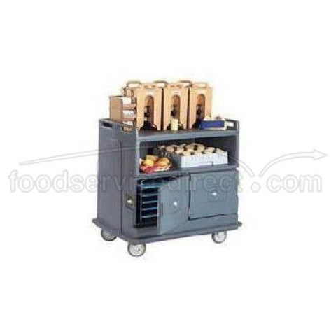 Granite Green Cambro Beverage Service Cart, 44 1/2 x 30 x 44 inch.