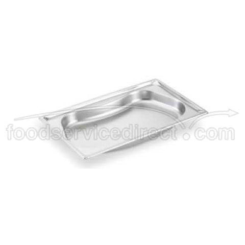 Vollrath Super Pan Stainless Steel Half Kidney Pan, 2.2 Quart Capacity -- 6 per case.