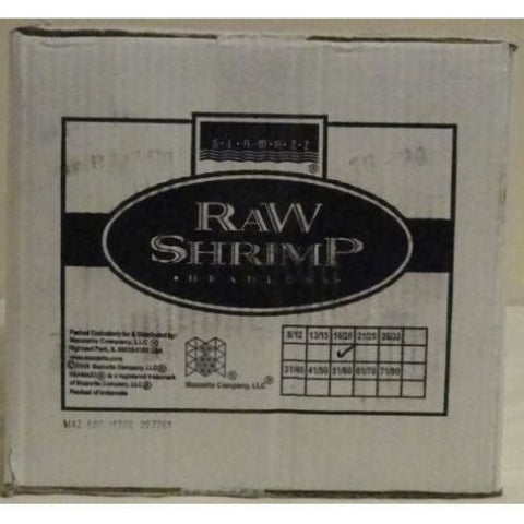 Seamazz Easy Peel White Shrimp, 21/25 Count -- 10 per case.