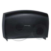 Kimberly-Clark Professional* Cored JRT Jumbo Combo Tissue Dispenser, 20 2/5w x 5 4/5d x 13 1/10h, Smoke/Gray