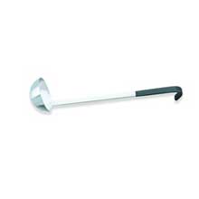 Ladles With Black Kool-Touch Handles - 18-8 Stainless Steel , Capacity 4 Ounce.