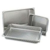 Perforated Pans,Full Size,Depth 4 Inches, 22 Gauge, Stainless Steel.