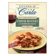 Carlas Precooked Jumbo Round Cheese Ravioli Pasta, 2.5 Pound -- 3 per case.