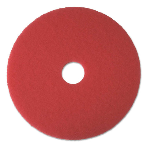 Boardwalk Red Buffing Floor Pads, 20 inch Diameter -- 5 per case