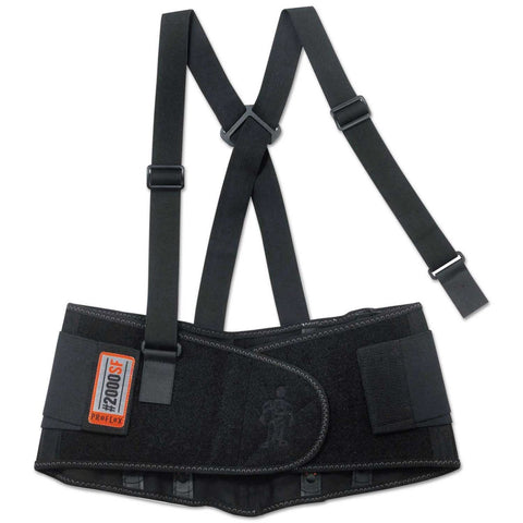 Ergodyne ProFlex 2000SF Black Extra Large High-Performance Spandex Back Support Brace