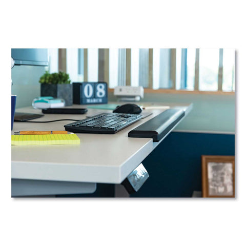 3M Black Gel Wrist Rest for Standing Desks, 30.13 x 3.25 inch