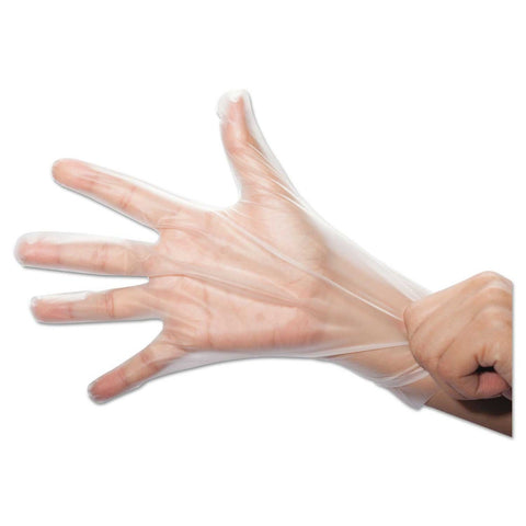 SemperGuard Medium Clear FoodSafe Stretch Poly Gloves -- 2000 per case