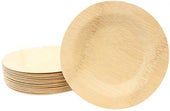 Tablecraft Disposable Bamboo Round Plate, 11 inch Diameter - 25 count per pack -- 1 pack per case.