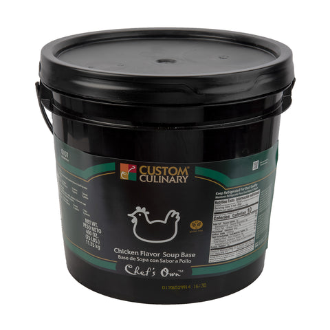 Custom Culinary® Chicken Flavored Soup Base 25 lb. Pail