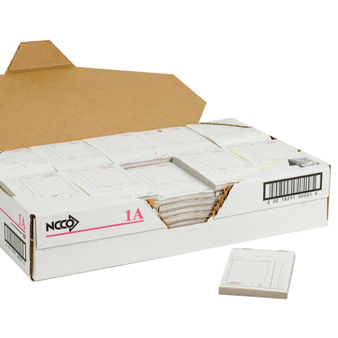 Salesbook -No Carbon, 2Pt White, 12 Line, 3.50 X 5.63 Inch, 50 Sets Per Book -- 5000 Per Case.