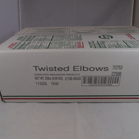 Zerega PASTA MACARONI ELBOW TWISTED