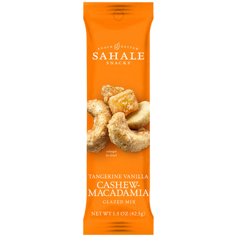 Sahale Tangerine Vanilla Cashew Macadamia Glazed Mix Snack, 1.5 Ounce -- 18 per case.
