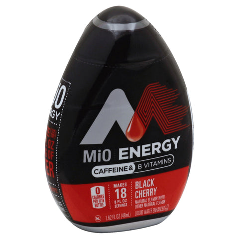 MiO Black Cherry Energy Liquid Water Enhancer, 1.62 Ounce -- 36 per case