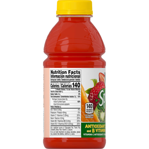 V8 Splash Strawberry Kiwi Juice, 16 Fluid Ounce -- 12 per case.