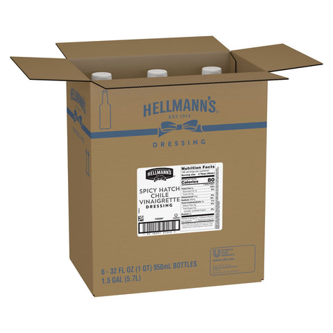 Hellmann's® DRESSING VINAIGRETTE SPICY HATCH CHILE SALAD BAR BOTTLE