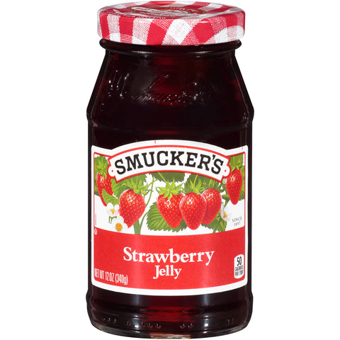 Jelly Strawberry Glass Jar