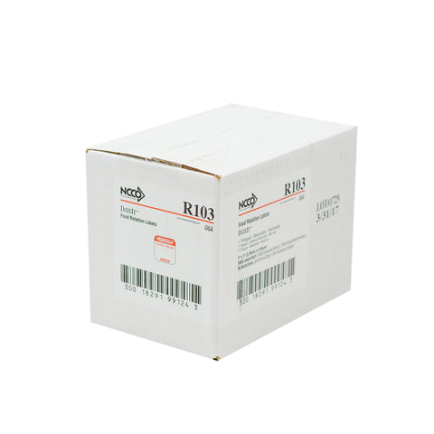 Label Removable Trilingual Red Wednesday 1x1