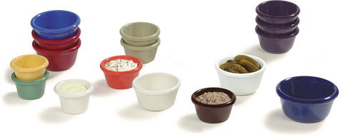 Carlisle RAMEKIN SMOOTH MELAMINE CHOCOLATE 6 OZ