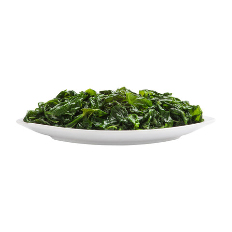 Simplot Chopped Spinach - 3 lb. package, 12 packages per case