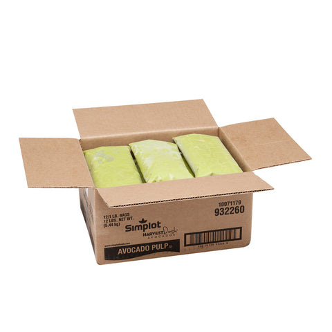 Simplot Harvest Fresh Avocado Pulp, 1 Pound -- 12 per case