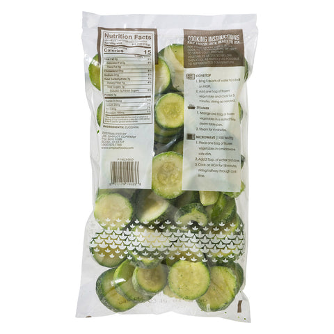 Simplot Classic Crinkle Cut Sliced Zucchini, 32 Ounce -- 12 per case.