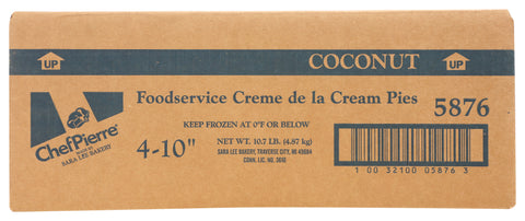 Pie Coconut Creme De La Cream W/ Domes 10