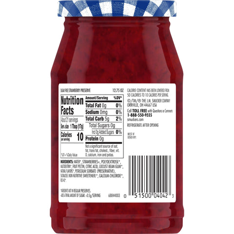 Jam Strawberry Sugar Free