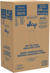 Stonewalls CUP FOAM WHITE 20 OZ
