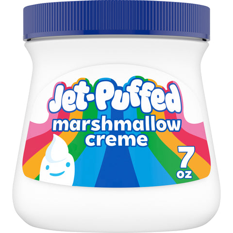 Jet-Puffed Marshmallow Creme - 7 oz. jar, 12 per case